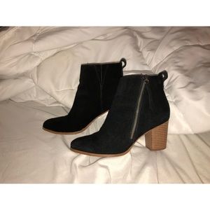 Suede booties